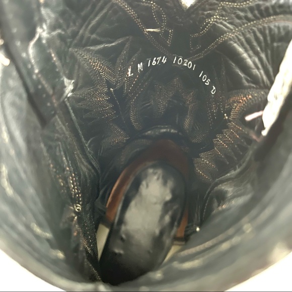 Larry Mahan Men’s Embroidered Black Leather Cowboy Western Stitched Boot Sz 10.5 - Picture 9 of 16